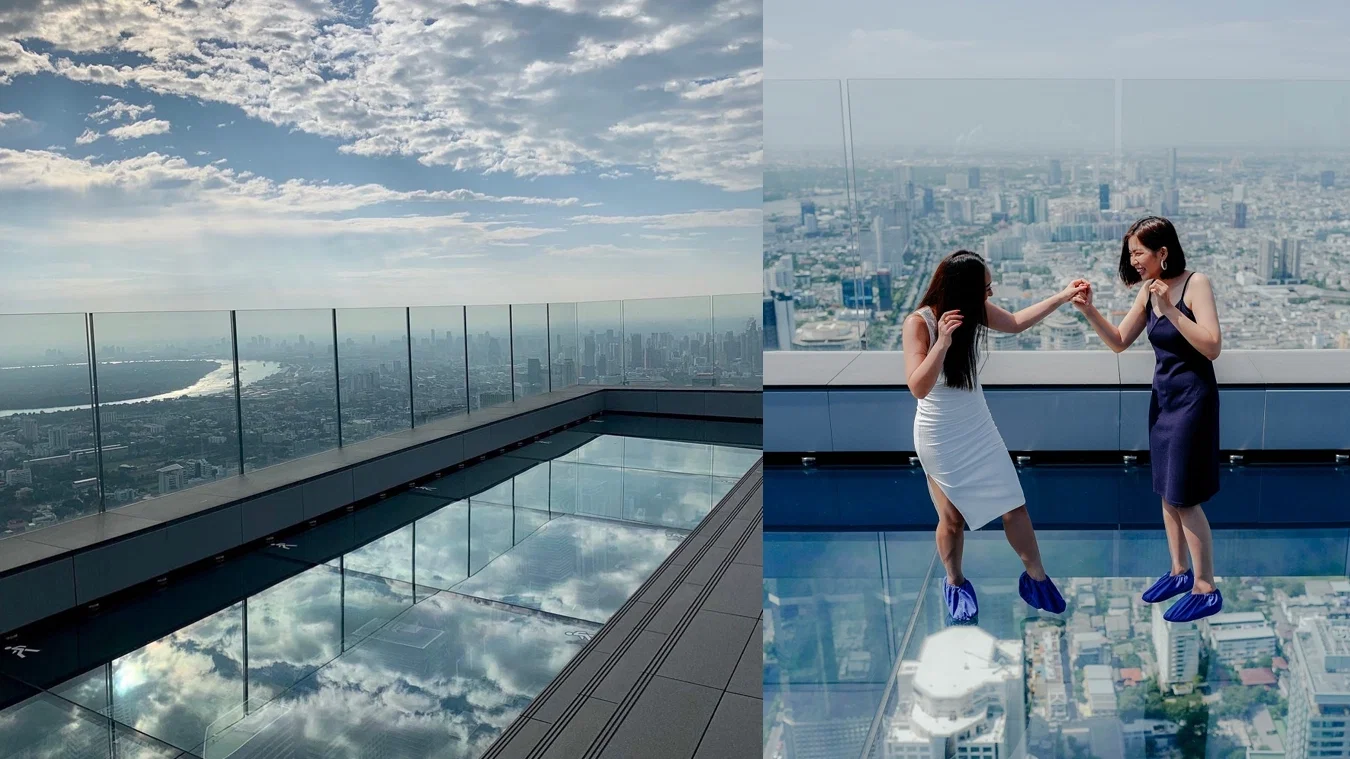 Glass Floor at Mahanakhon Tower